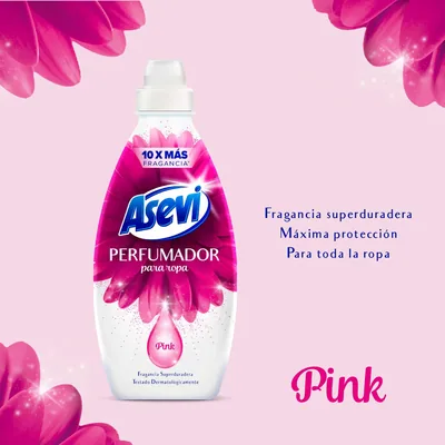 Asevi Pink perfumador líquido para lavadora y ropa 720 ml - pack de 10 unidades – foto 5