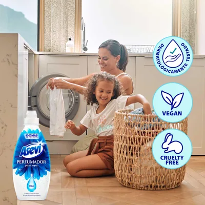 Asevi Blue perfumador líquido para lavadora y ropa 720 ml - pack de 10 unidades – foto 2