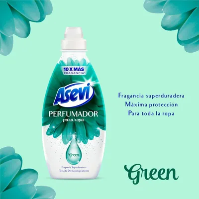 Asevi Green perfumador líquido para lavadora y ropa 720 ml - pack de 10 unidades – foto 6