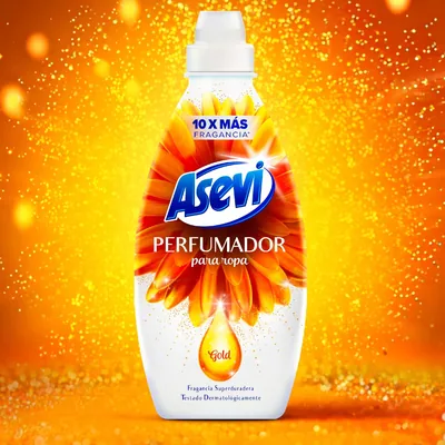 Asevi Gold perfumador líquido para lavadora y ropa 720 ml - pack de 10 unidades – foto 1