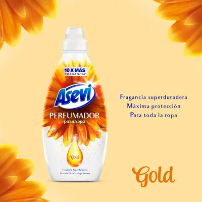 Asevi Gold perfumador líquido para lavadora y ropa 720 ml - pack de 10 unidades – foto 5