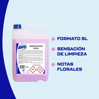 Asevi Profesional 20763 ambientador rosa 5000 ml - pack de 2 unidades – foto 3