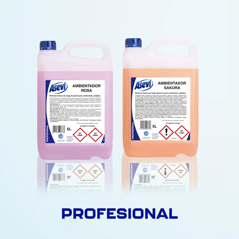 Asevi Profesional 20763 ambientador rosa 5000 ml - pack de 2 unidades