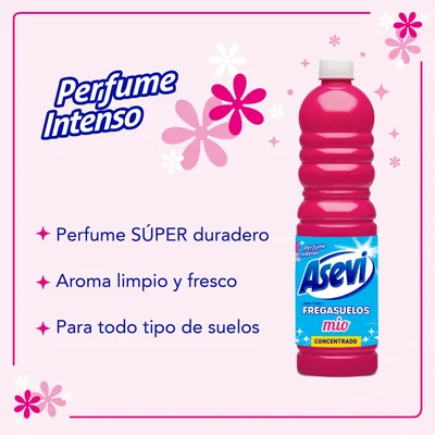 Asevi Fregasuelos perfumado Mio 1 L pH neutro - pack de 12 unidades – foto 5