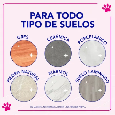 Asevi Fregasuelos Mascotas 1 L pH neutro perfume relajante - pack de 12 unidades – foto 6