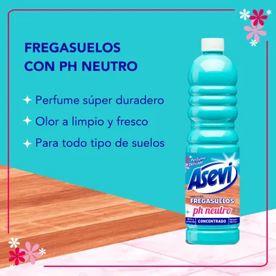Asevi Fregasuelos perfumado pH neutro 1 L - pack de 12 unidades – foto 4