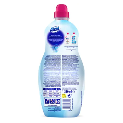 Asevi Suavizante concentrado azul 60 dosis 1500 ml - pack de 10 unidades – foto 5