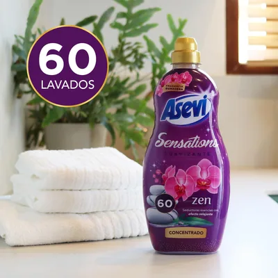 Asevi Suavizante concentrado Sensation Zen 60 dosis 1320 ml - pack de 10 unidades – foto 2