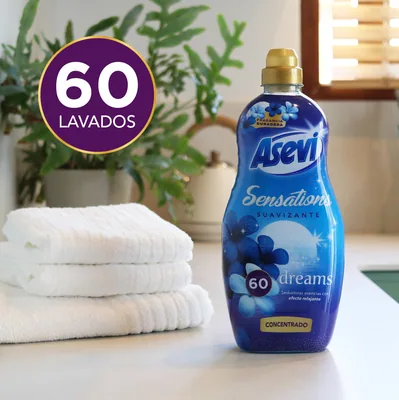 Asevi Suavizante concentrado Dreams fragancia relajante 60 lavados 1440 ml - pack de 10 unidades – foto 2
