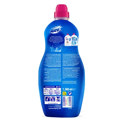 Asevi Suavizante concentrado para lavadora Puro Frescor 60 lavados 1500 ml - pack de 10 unidades – foto 5