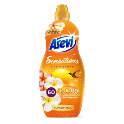 Asevi suavizante concentrado Energy fragancia energizante 60 lavados (pack de 10)