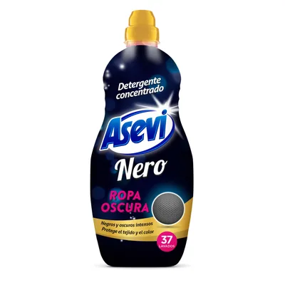 Asevi detergente líquido para ropa oscura y negra 37 lavados (pack de 10)