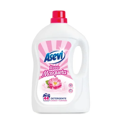 Asevi detergente líquido para lavadora Rosa Mosqueta 44 lavados (pack de 5)