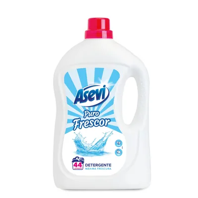 Asevi detergente líquido para lavadora Puro Frescor 44 lavados (pack de 5)