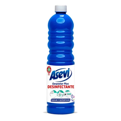 Asevi limpiador desinfectante Gerpostar Plus suelos y superficies 1 L (pack de 12)