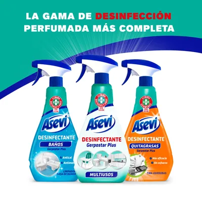 Asevi Limpiahogar spray desinfectante Gerpostar Plus multiusos 750 ml - pack de 12 unidades – foto 7