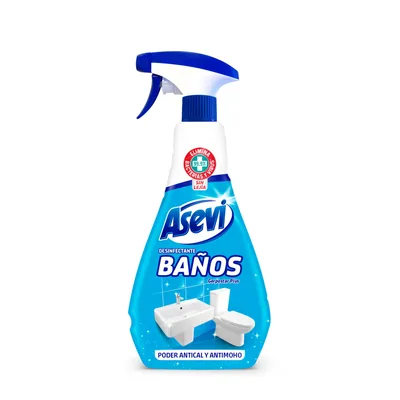 Asevi limpiador spray desinfectante para baños Gerpostar Plus 720 ml (pack de 12)