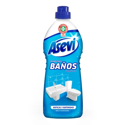 Asevi limpiador spray desinfectante para baños Gerpostar Plus 1100 ml (pack de 10)