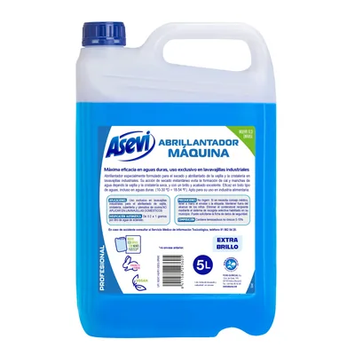 Asevi abrillantador profesional para lavavajillas industriales 5 L (pack de 2)