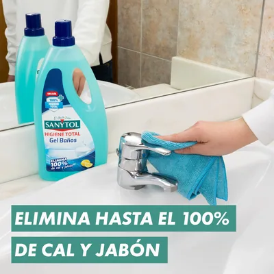 Sanytol Limpiador Gel para Baños sin Lejía 1200 ml - pack de 8 unidades – foto 3