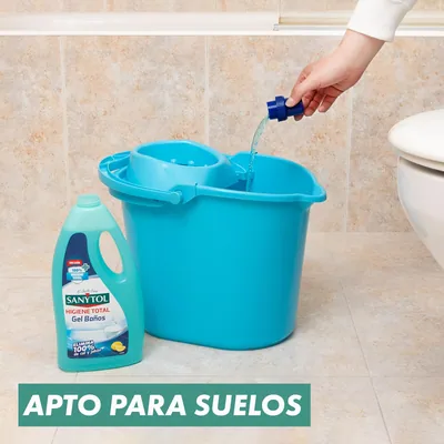 Sanytol Limpiador Gel para Baños sin Lejía 1200 ml - pack de 8 unidades – foto 5