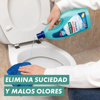 Sanytol Limpiador Gel para Baños sin Lejía 1200 ml - pack de 8 unidades – foto 6