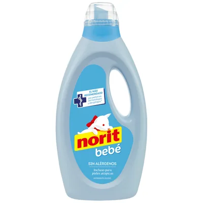 Norit Bebé Detergente Líquido para Ropa de Bebé, 32 lavados (pack de 12)