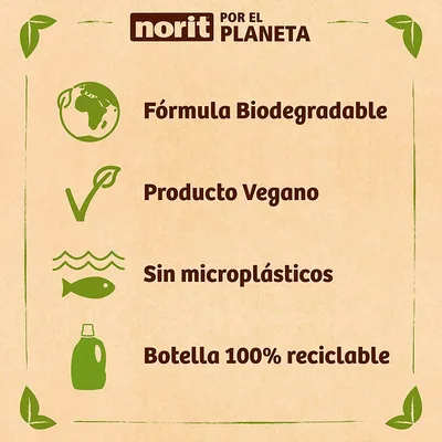 Norit Bebé Detergente Líquido para Ropa de Bebé, 32 lavados 1125 ml - pack de 12 unidades – foto 7