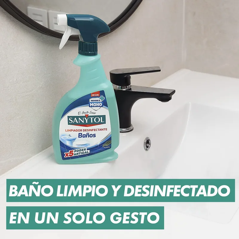 Sanytol Limpiador Desinfectante Antical para Baños 750 ml - pack de 12 unidades
