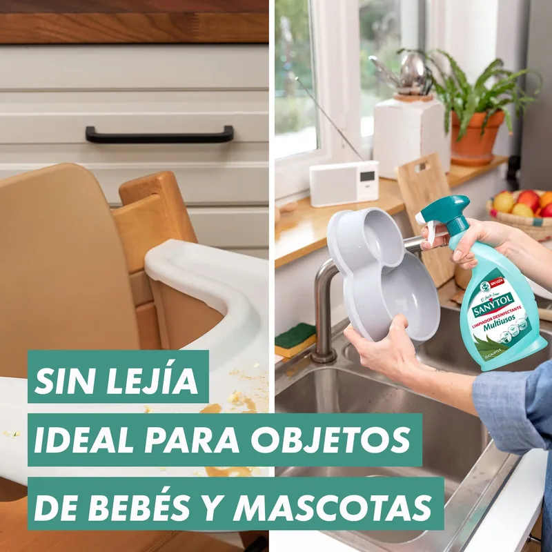 Sanytol Limpiador Desinfectante Multiusos 750 ml - pack de 12 unidades