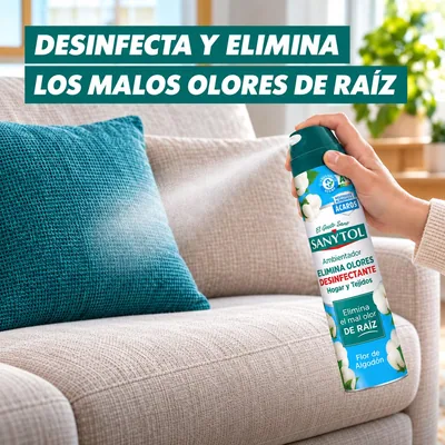 Sanytol Spray Ambientador Elimina Olores Hogar y Tejidos 300 ml - pack de 6 unidades – foto 2