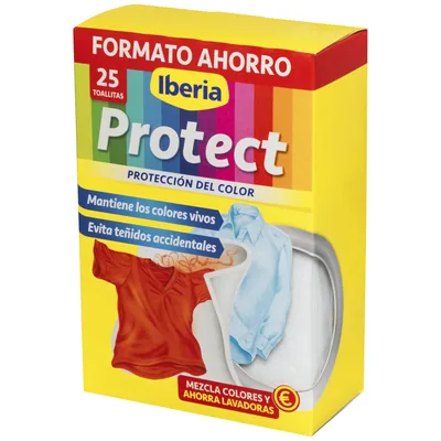 Iberia Protect toallitas captura colores para lavadora 25 toallitas (pack de 6)
