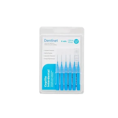 Dentinet cepillos interdentales 0,60 mm 6 cepillos (pack de 12)