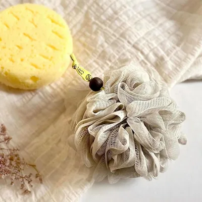 Esponja de baño malla peeling 1 pz - pack de 10 unidades – foto 2
