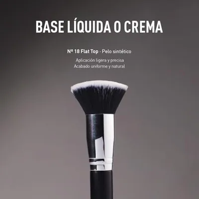 Beter Brocha plana kabuki base de maquillaje fluido - pack de 2 unidades – foto 4