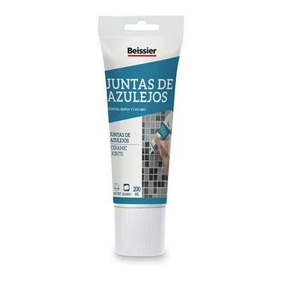 Beissier M82737 Aguaplast juntas de azulejo tubo 200 ml (pack de 3)