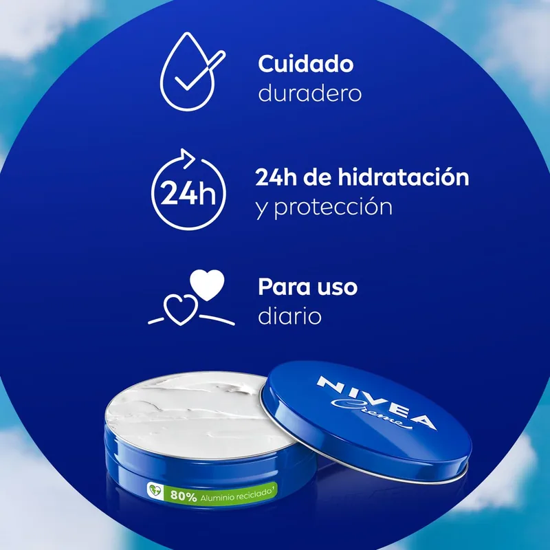 Nivea Creme Crema Hidratante Multiusos 400 ml - pack de 4 unidades