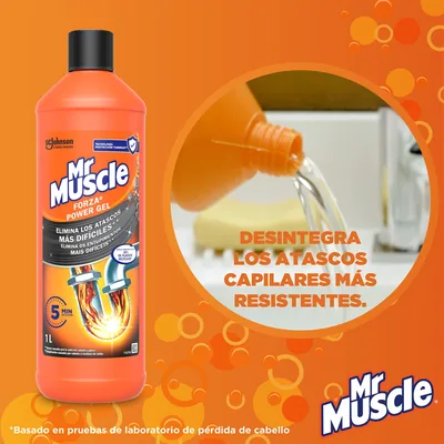 Mr Muscle Gel Limpia Tuberías 1L - pack de 2 unidades – foto 3