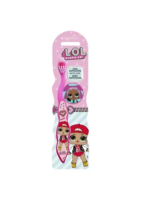 L.O.L. Surprise! Cepillo Dental Infantil Talla Única, Negro (pack de 12)