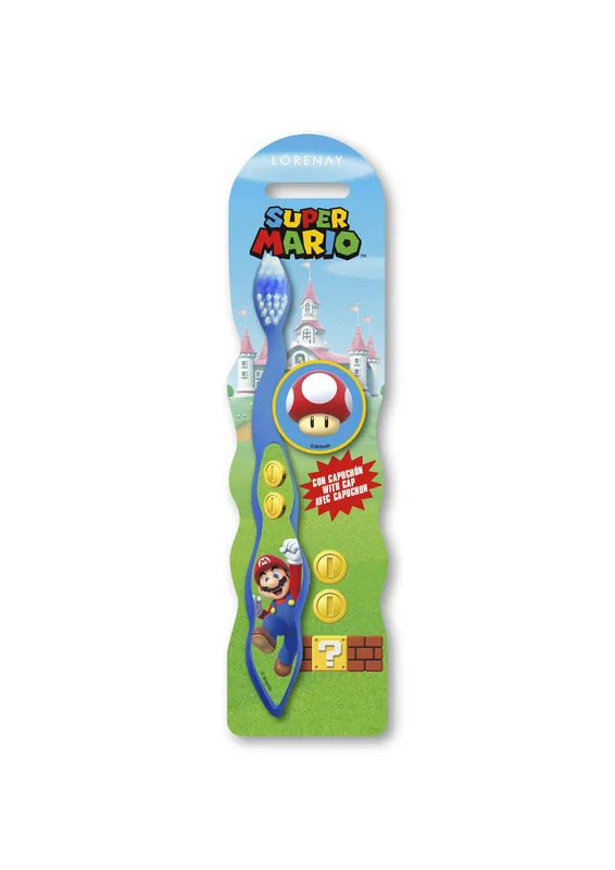 Super Mario Cepillo de Dientes Infantil Manual Multicolor - pack de 12 unidades