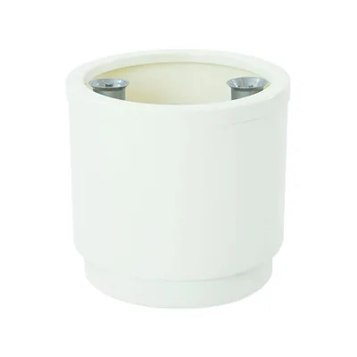 Plastiken hidrojardinera color blanco Ø26cm