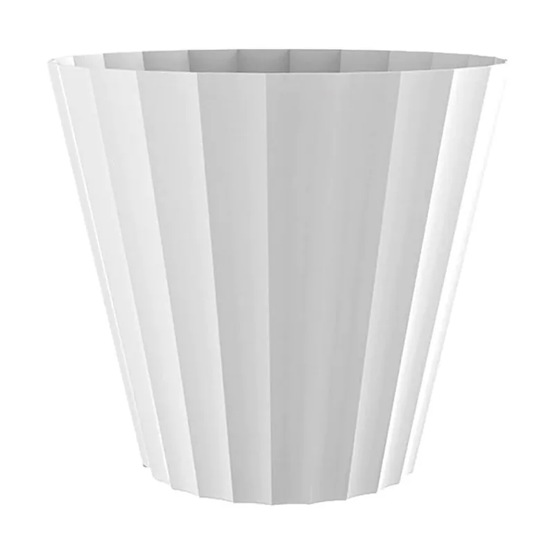 Plastiken Maceta Doric Ø32x29CM Blanco - pack de 2 unidades