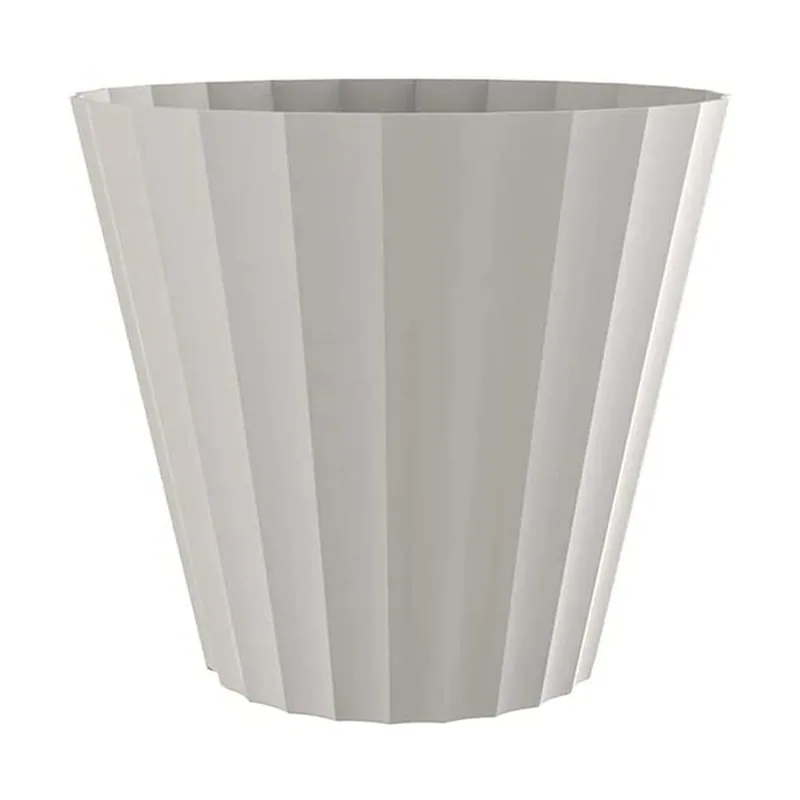 Plastiken Maceta Doric Ø32x29CM Crudo - pack de 2 unidades