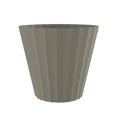 Plastiken Maceta Doric Ø32x29CM Color Taupe (pack de 2)
