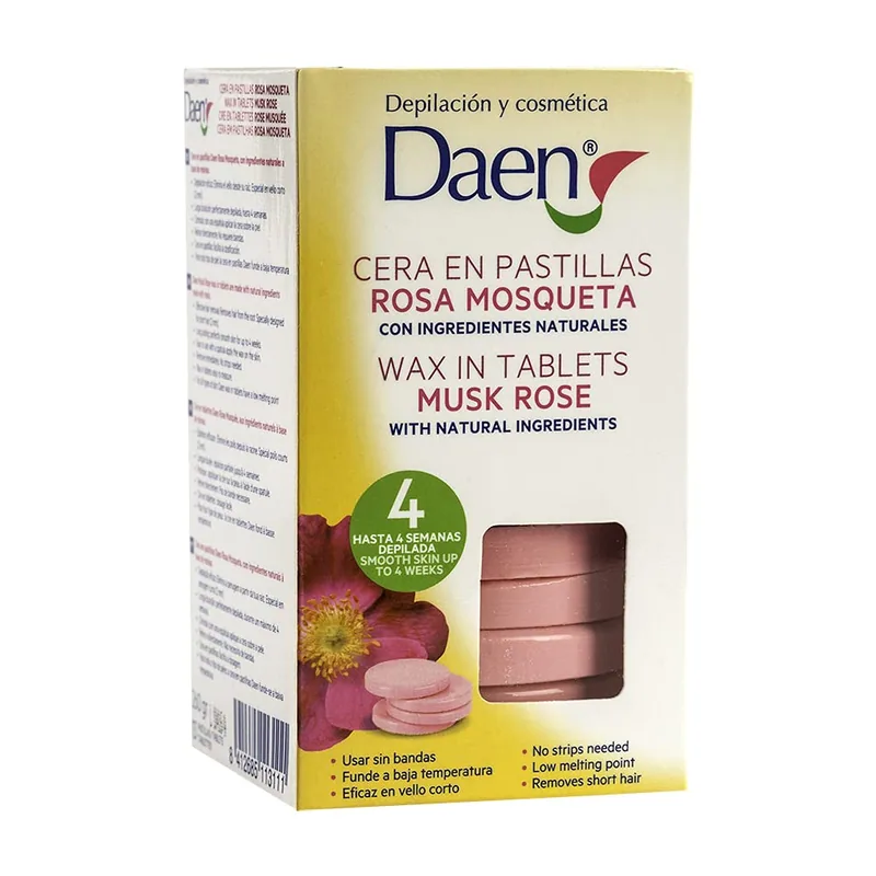 Daen Cera en pastillas rosa mosqueta 260 g - pack de 4 unidades