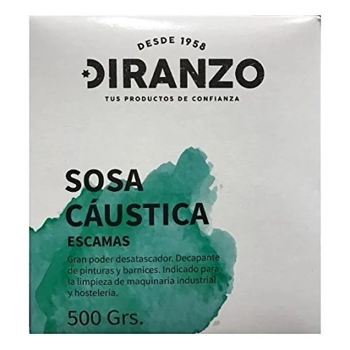 Diranzo Sosa cáustica en escamas 500 g - pack de 12 unidades