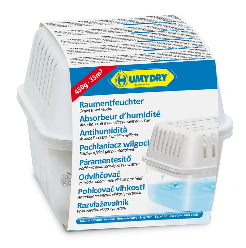 Humydry Nespoli Compact 450 g Recipiente + sales 450 gr - pack de 3 unidades