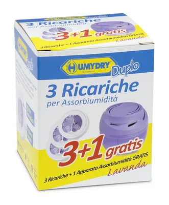 Humydry Duplo pastillas aromáticas + deshumidificador gratuito (pack de 3)