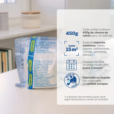 Humydry Set 3 recambios antihumedad para Deshumidificadores 450 g - pack de 2 unidades – foto 1