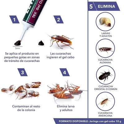 Zotal Letal Gel Insecticida para Cucarachas 10 ml - pack de 3 unidades – foto 5